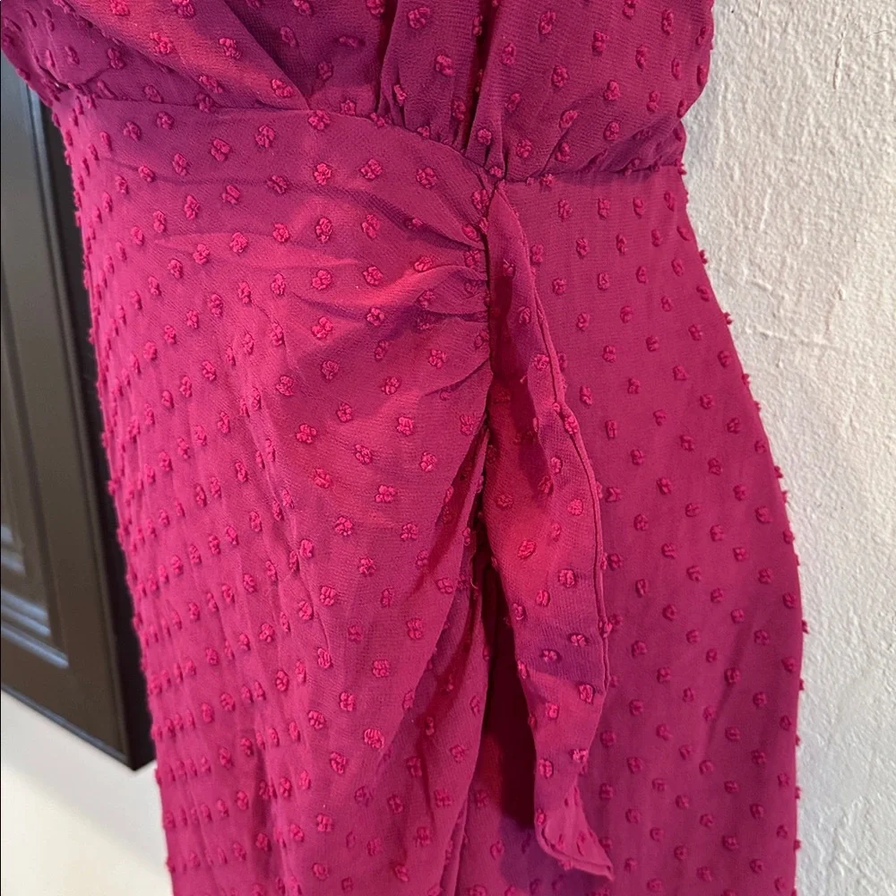 Lulu’s red sleeveless dress size XL, adjustable straps, zipper, slit on side - Picture 3 of 10